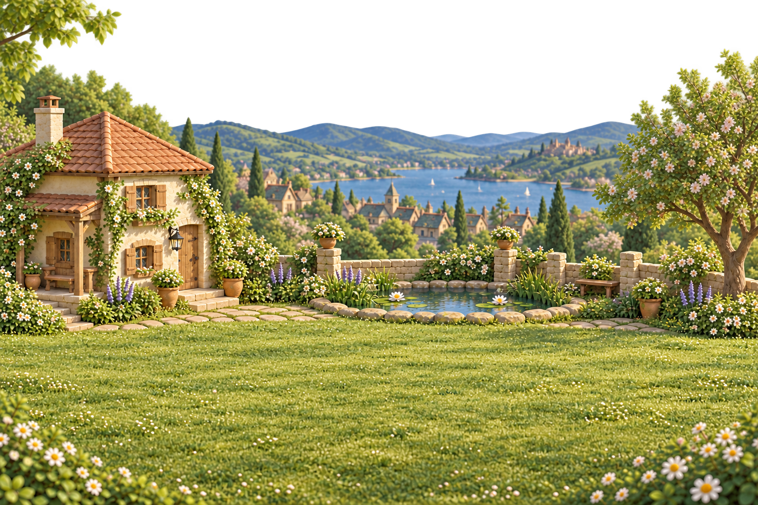 Hill garden